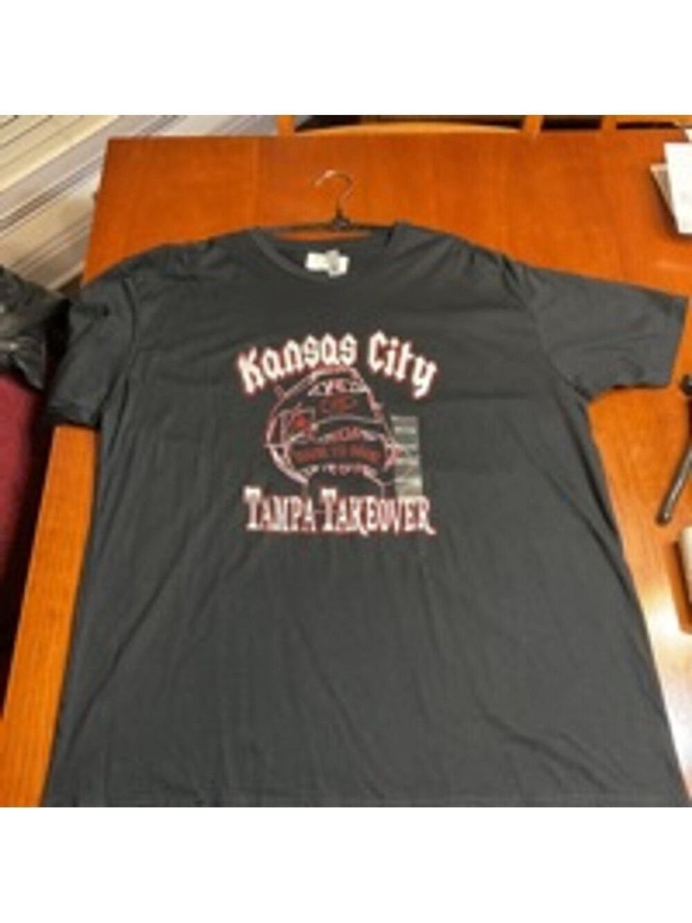 Men's next level apparel T-Shirt XXL Black-“Kansas City &Tampa Takeover NWT